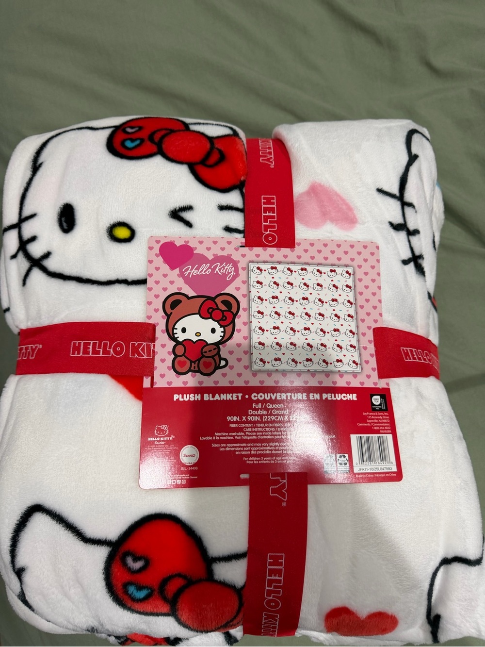 Hello Kitty Plush Blanket - Valentine’s Day